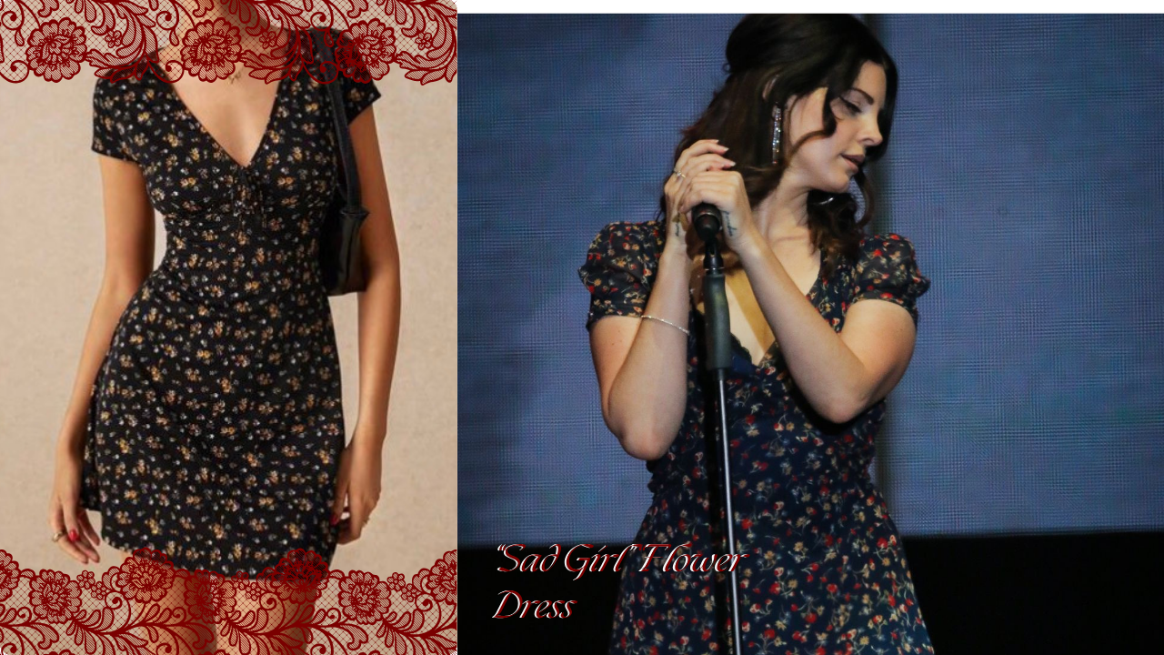 Sad Girl Flower Dress